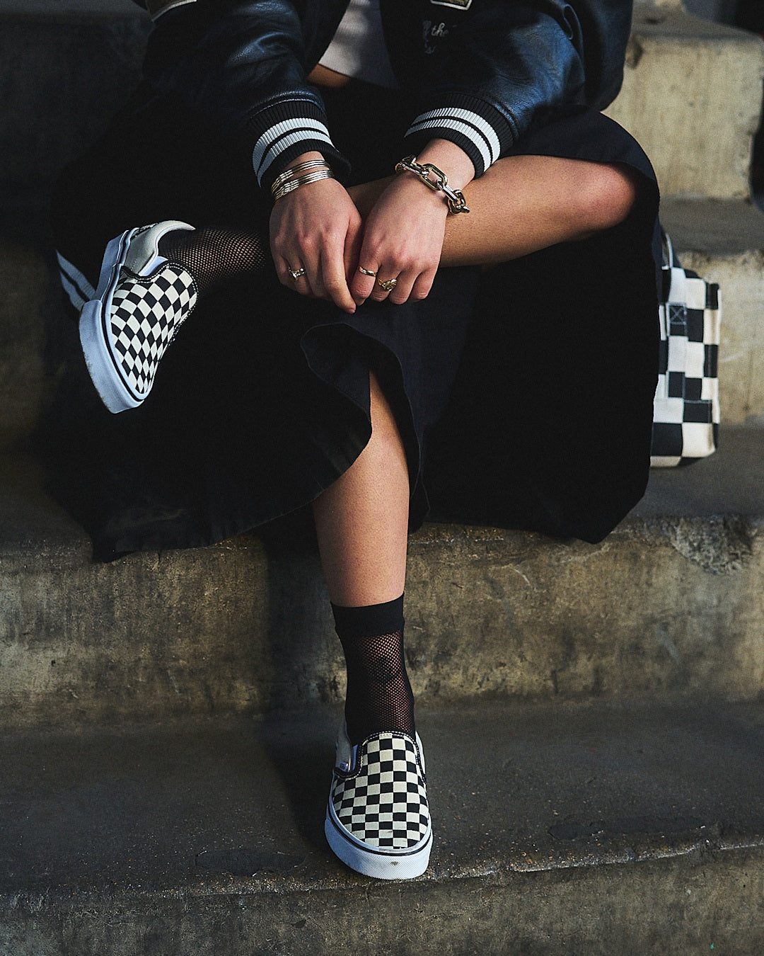 Vans Classic Checkerboard Slip-On Black/White Shoe