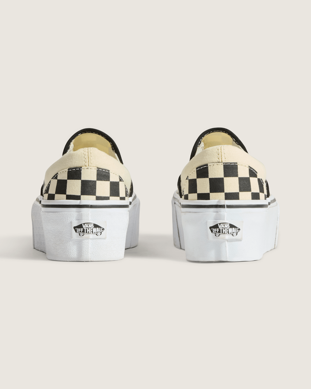 Vans Classic Slip-On Stackform Checkerboard Black/Classic White Shoe