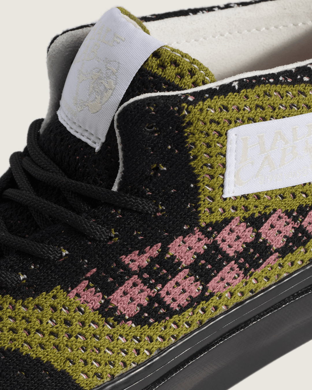 Vans Premium Half Cab Shoe in Black / Aged Green