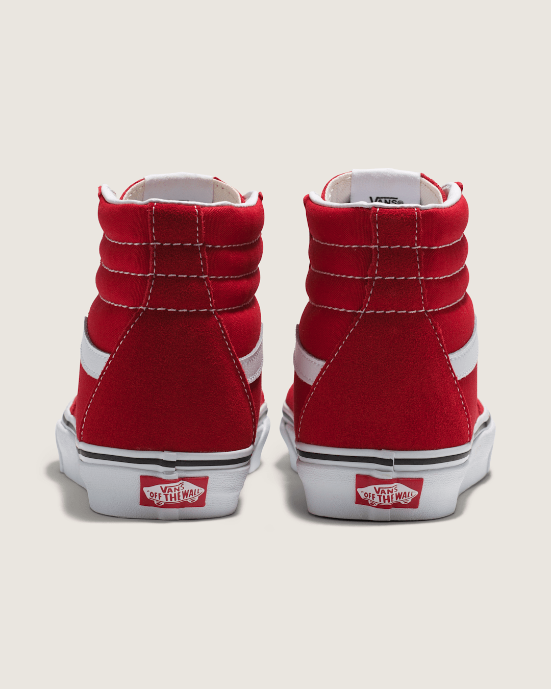 Vans Sk8-Hi Shoe in Racing Red / True White