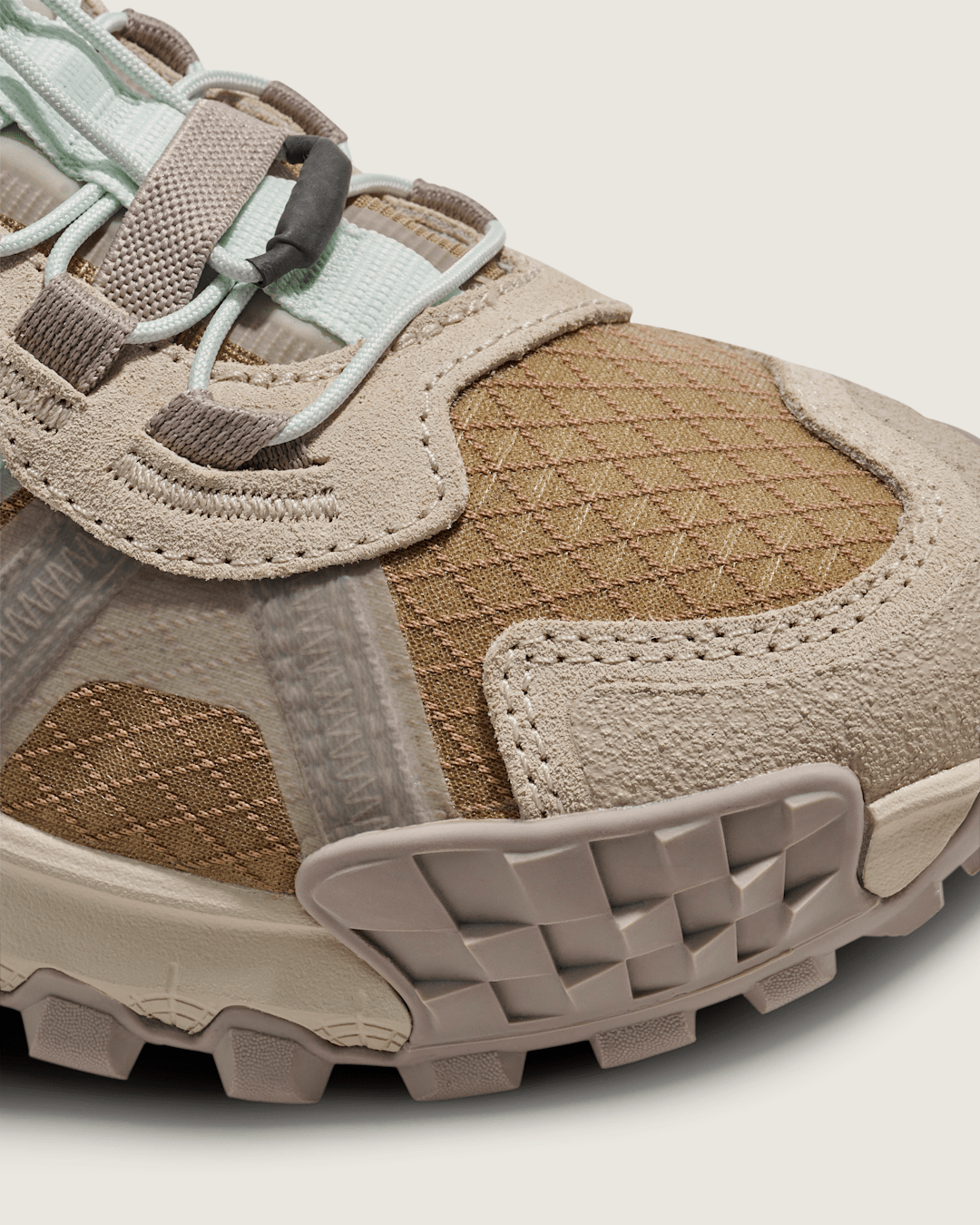Vans Crosspath XC Shoe in Peyote Beige / Mint Green