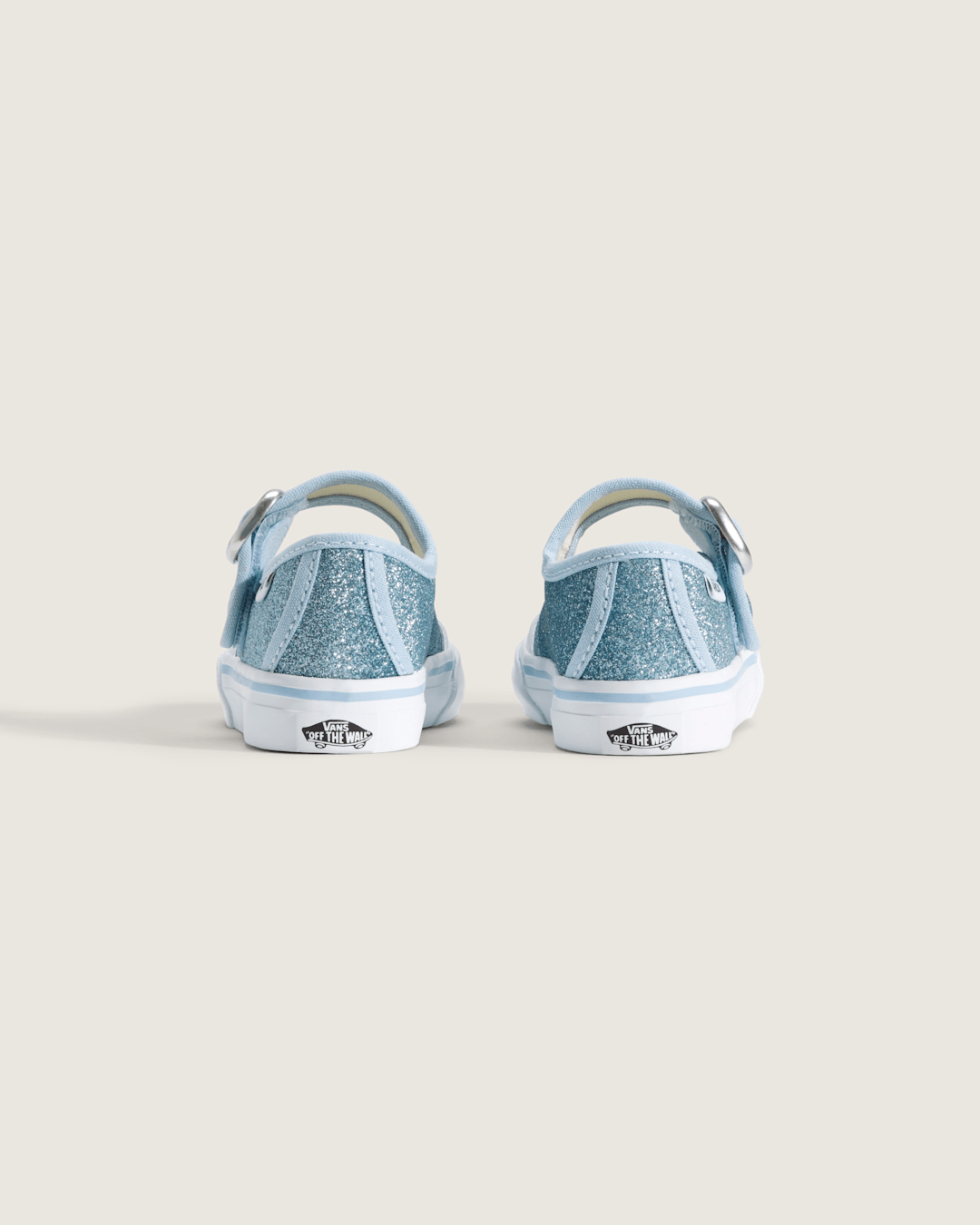 Vans Toddler Mary Jane Shoe in Glitter Cloud Blue