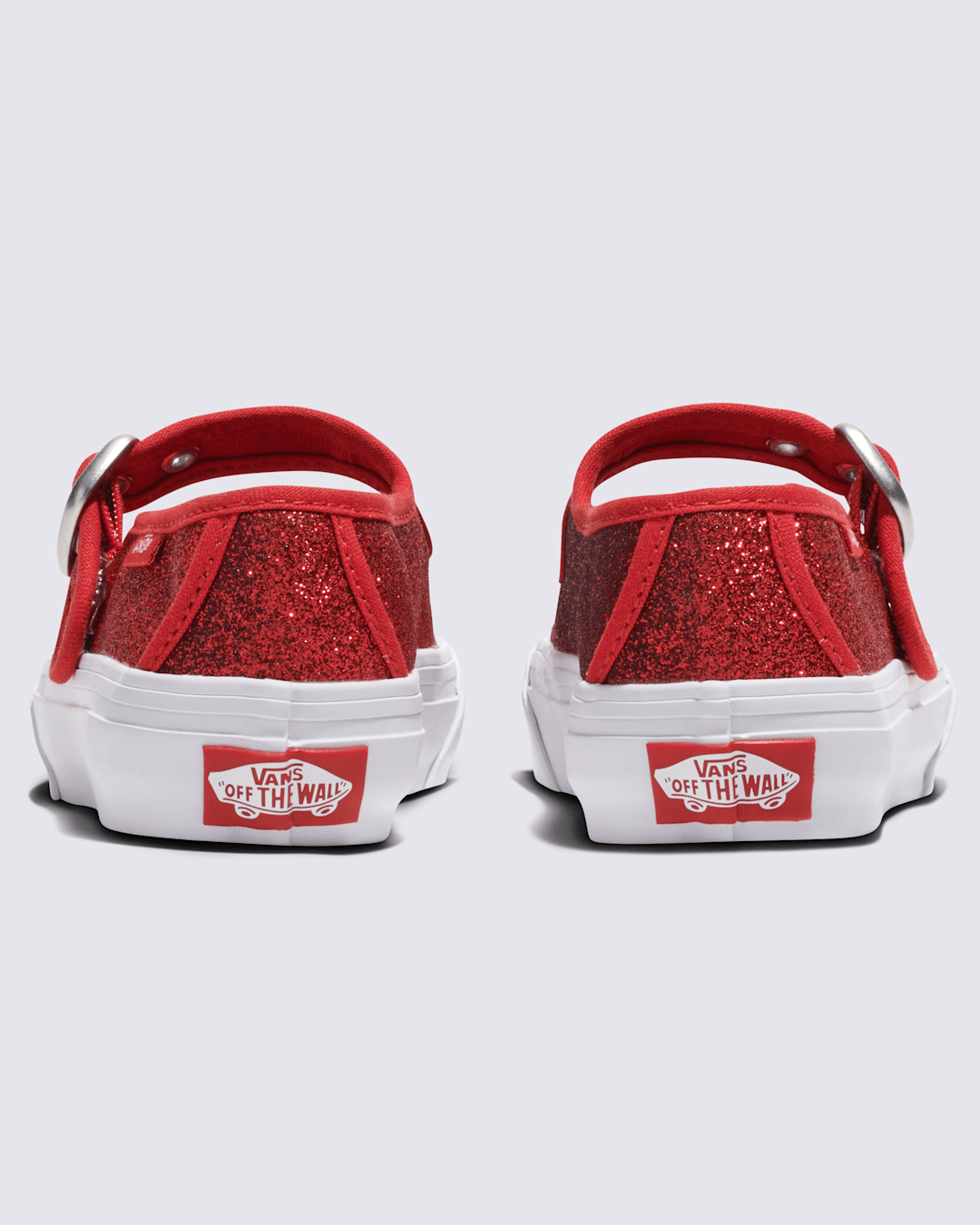 Vans Little Kids Mary Jane Shoe in Glitter Red