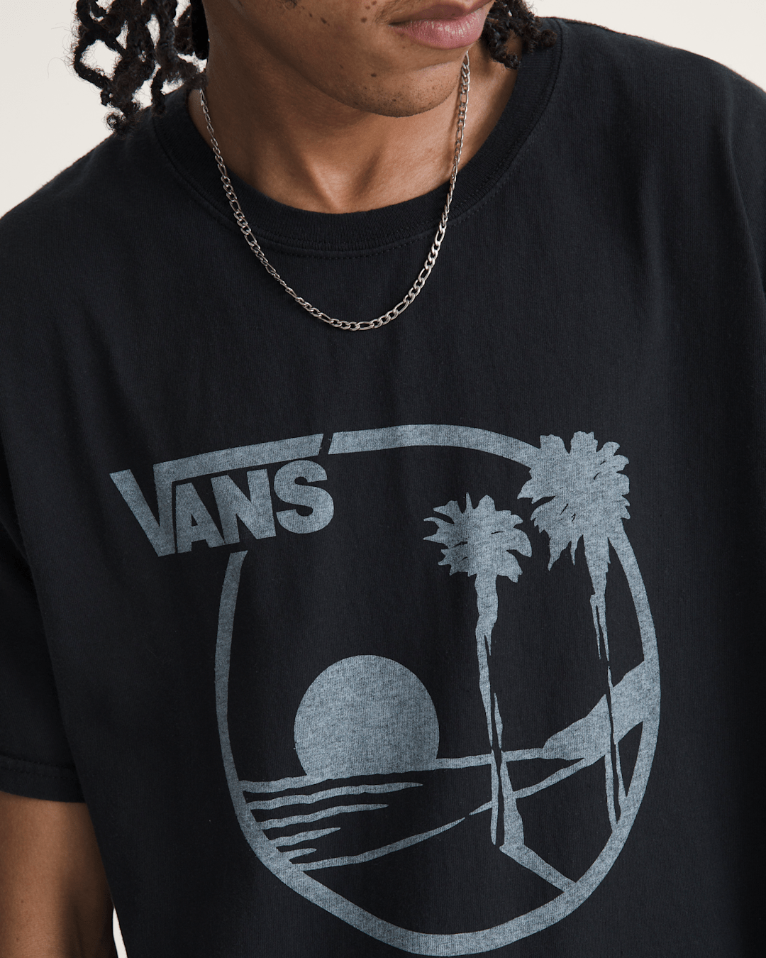Vans Waffle Shop Sun Vans Style T-Shirt in Black