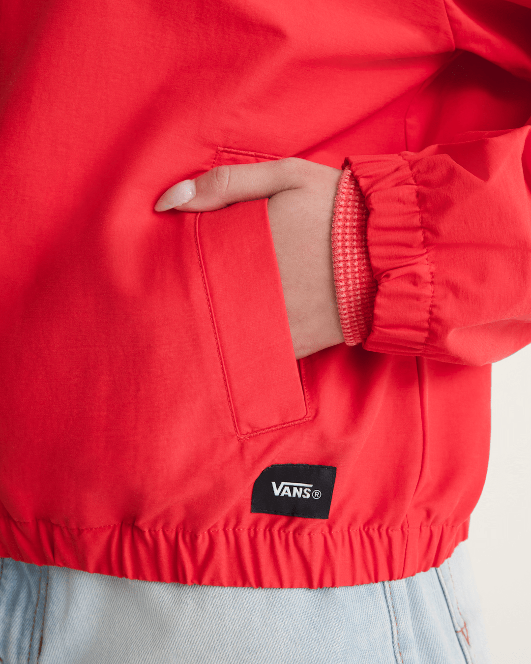 Vans Lightweight Bomber Jacket in Racing Red