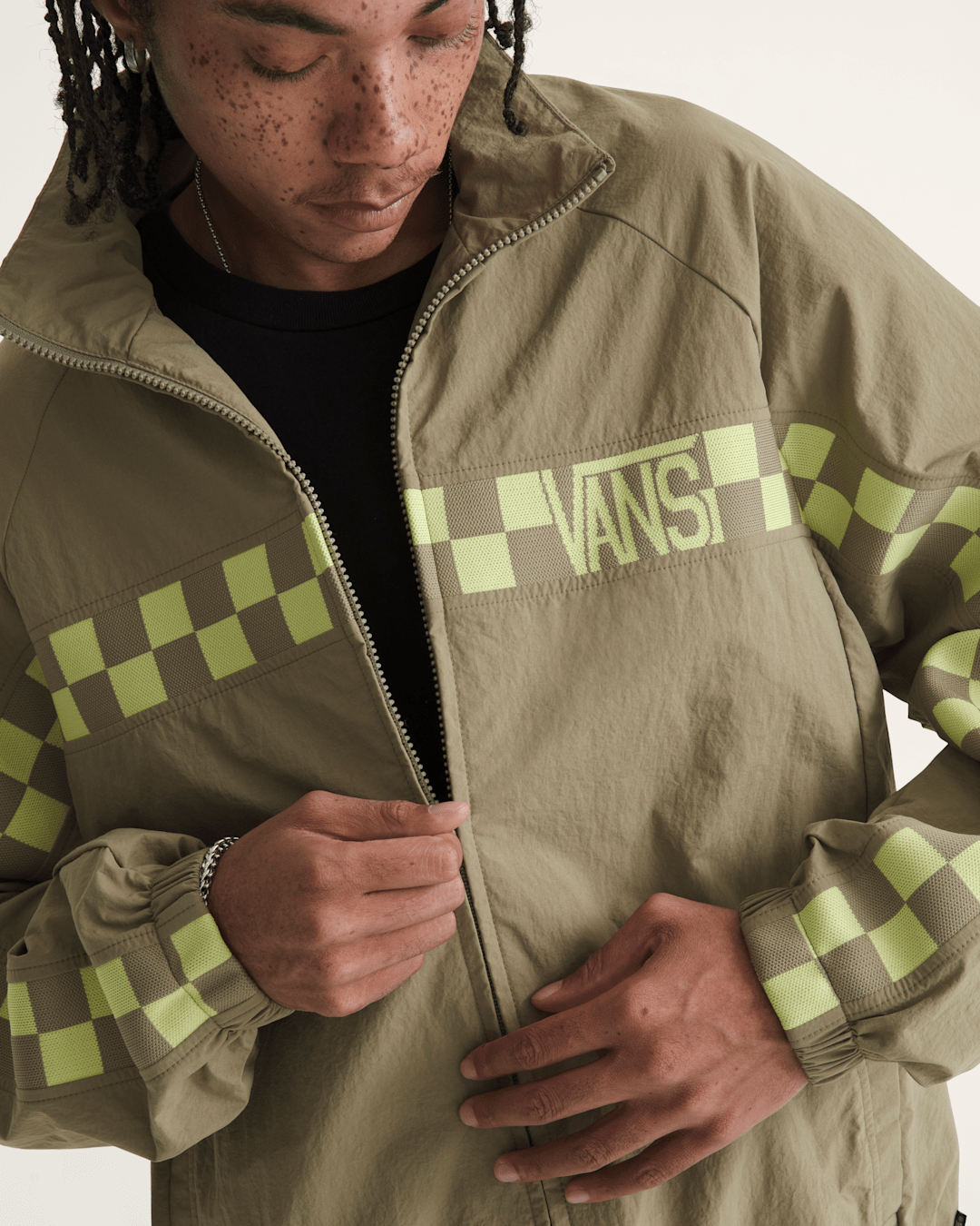 Vans Ronnie Track Jacket in Bay Leaf Green