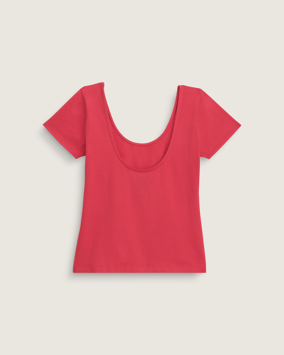 Vans Double Scoop T-Shirt in Crimson Haze Red