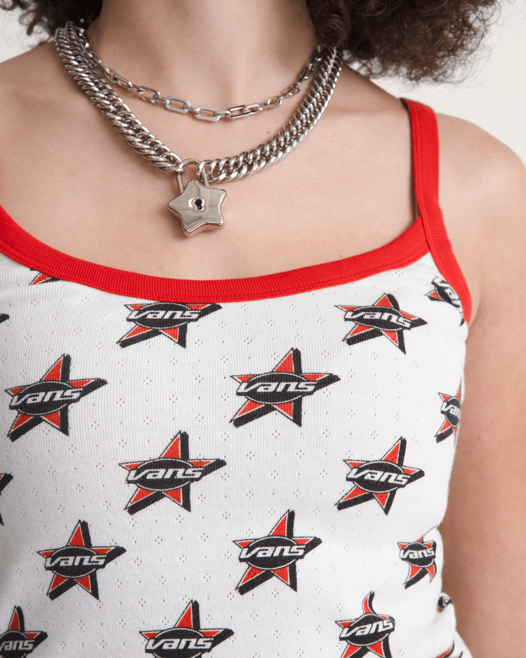 Vans Kiki Cami Tank Top in Racing Red