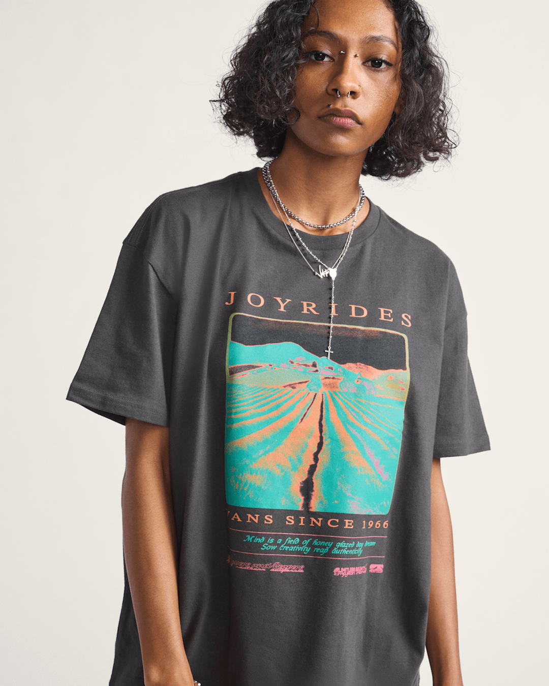 Vans Honeyfields T-Shirt in Faded Black