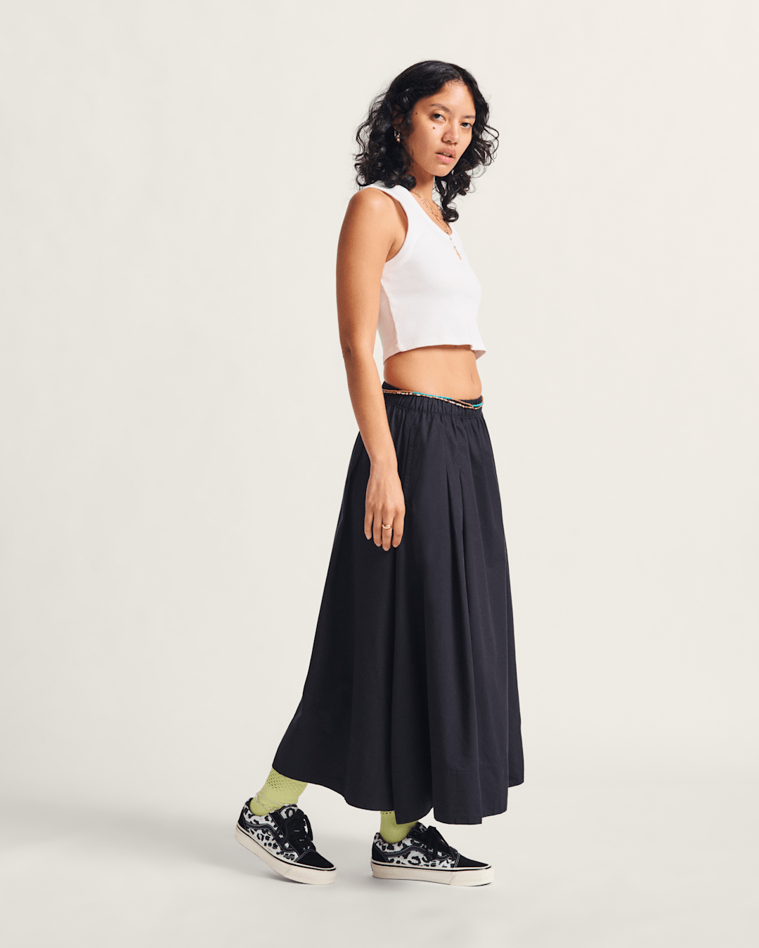 Vans Drew Rib Tank Top in White