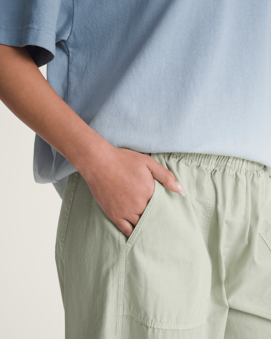 Vans Barrel Pants in Soft Sage Green