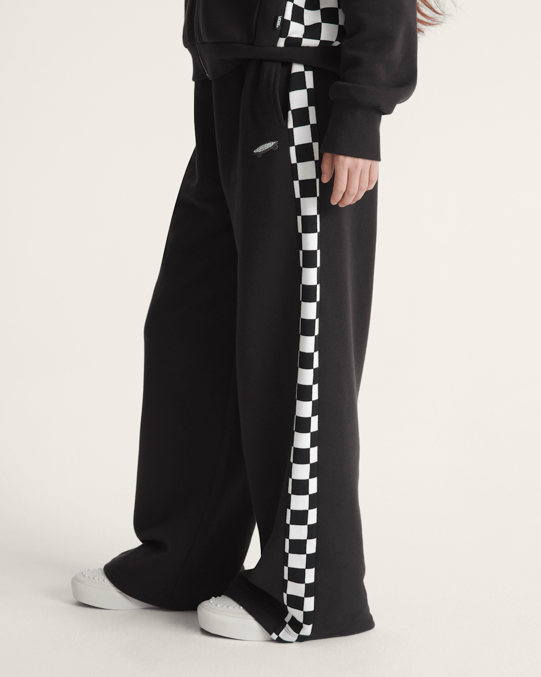 Vans Rookie Track Sweatpants in Checkerboard Black