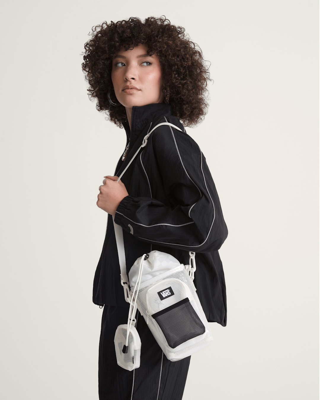 Vans Junipero Water Bottle Bag in Clear