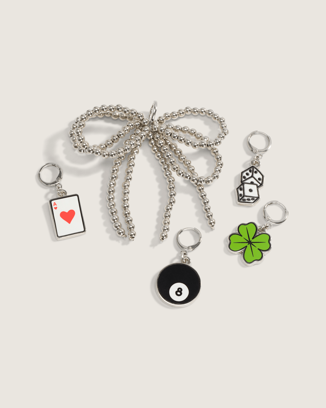 Vans Vans Ws Lucky Shot Shoe Charm Set in Green / Black / White