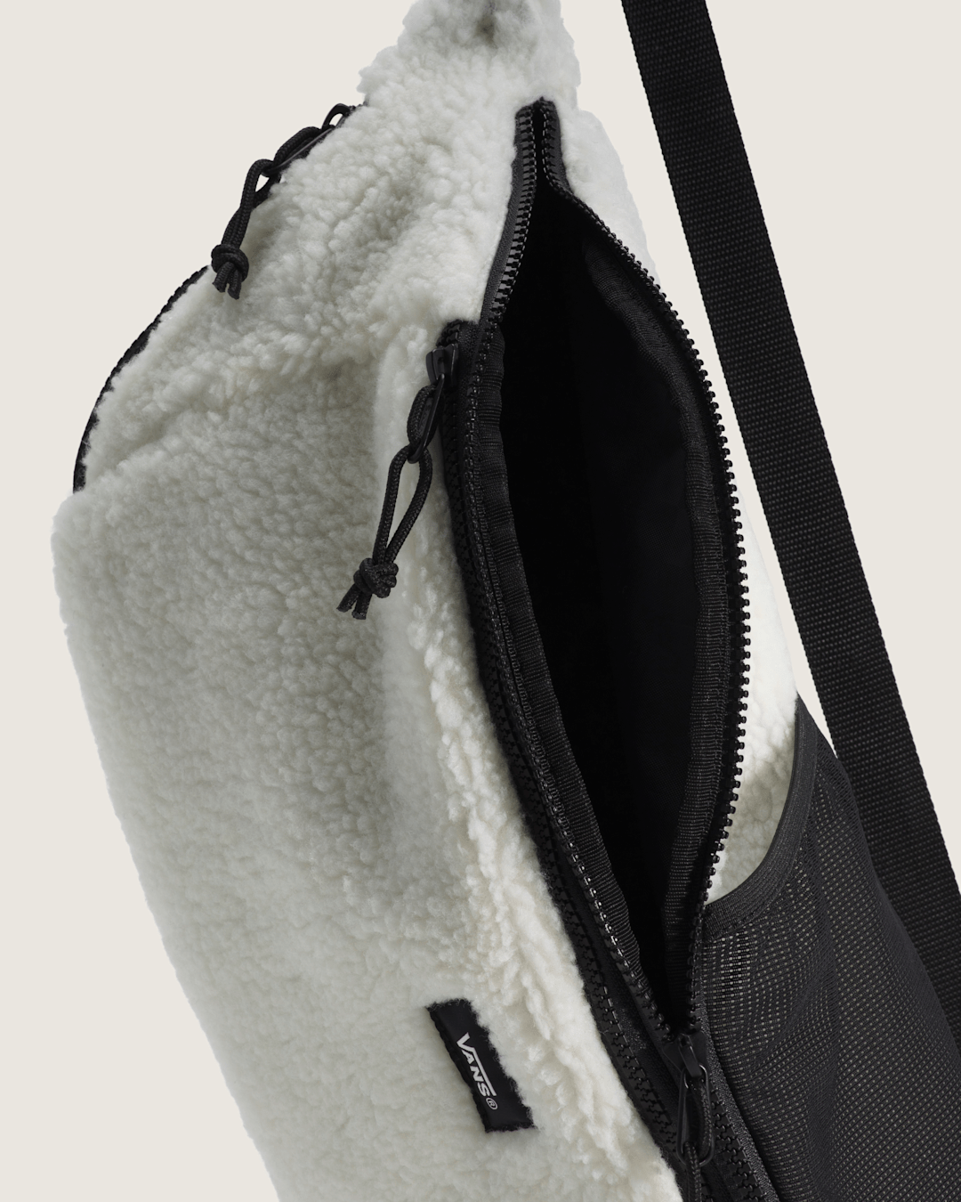 Vans Detached Sling Bag in Marshmallow White