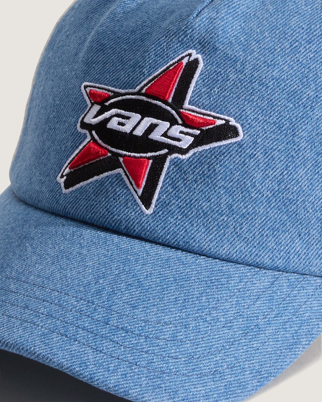 Vans Marked Jockey Trucker Hat in Stonewash Blue