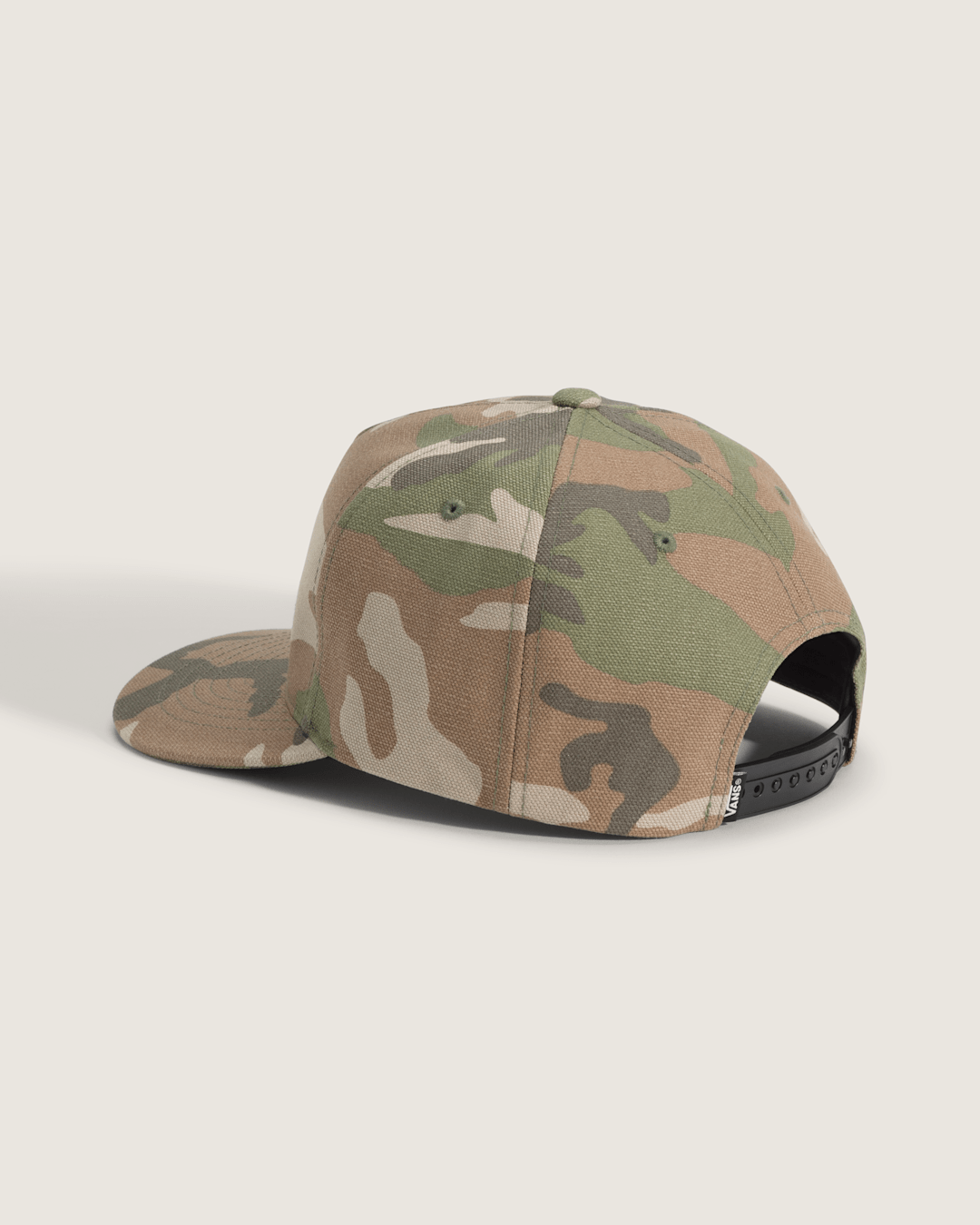 Vans Classic Script Snapback Hat in Vintage Camo Brown