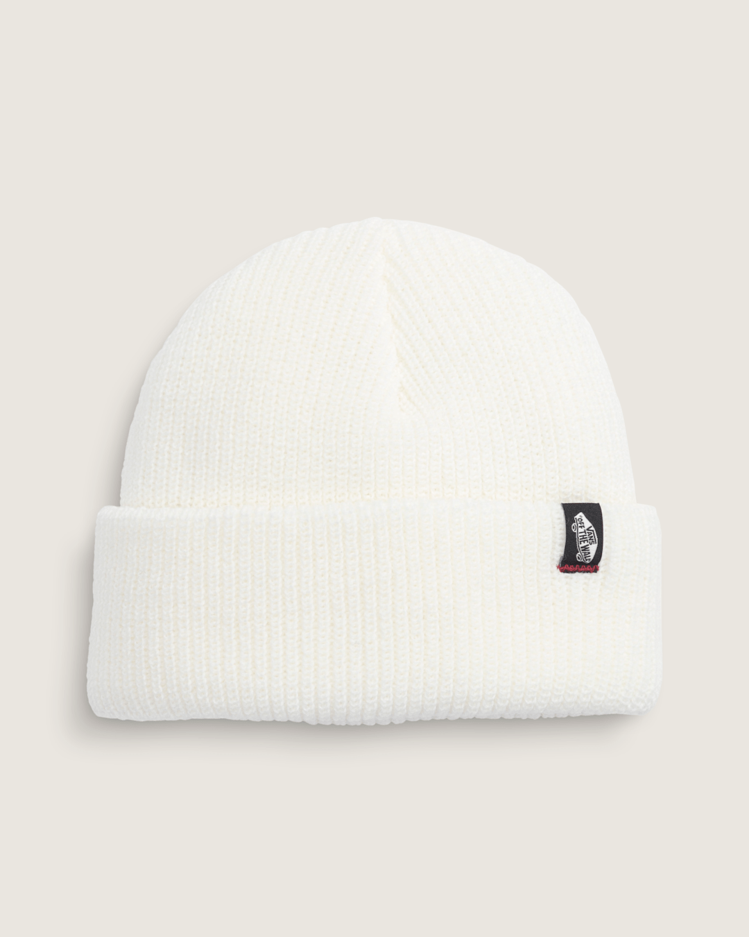 Vans Original Shallow Cuff Beanie in Egret White