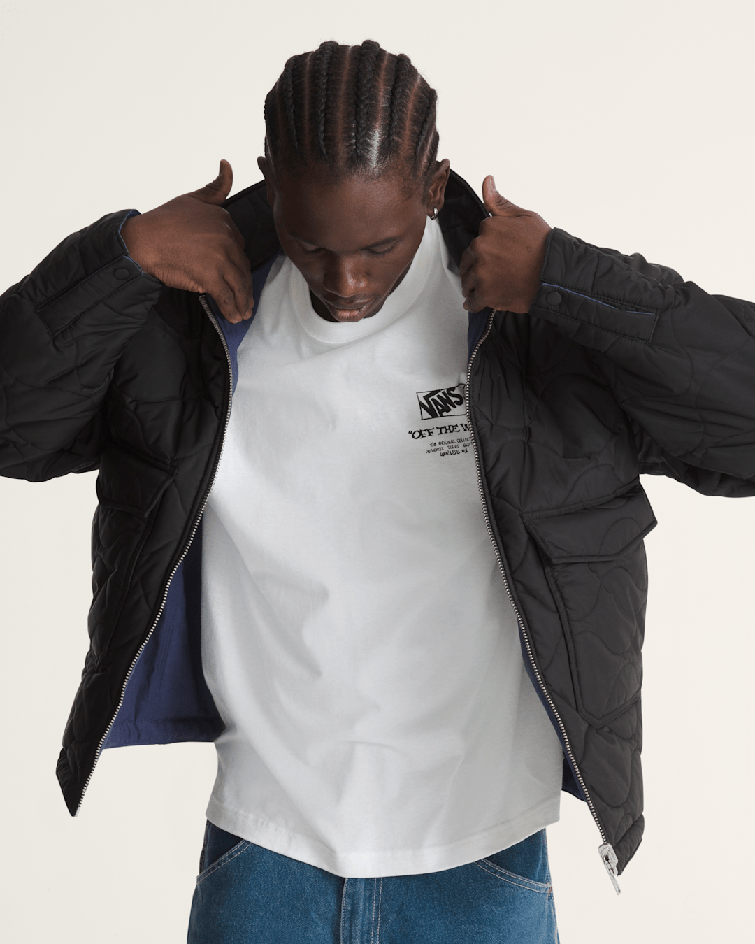 Vans Skate Garage Reversible Jacket in Deep Twilight Blue