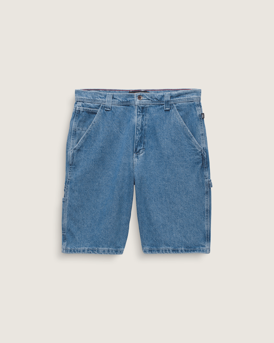 Vans Drill Chore Loose Denim Shorts in Stone Wash Blue