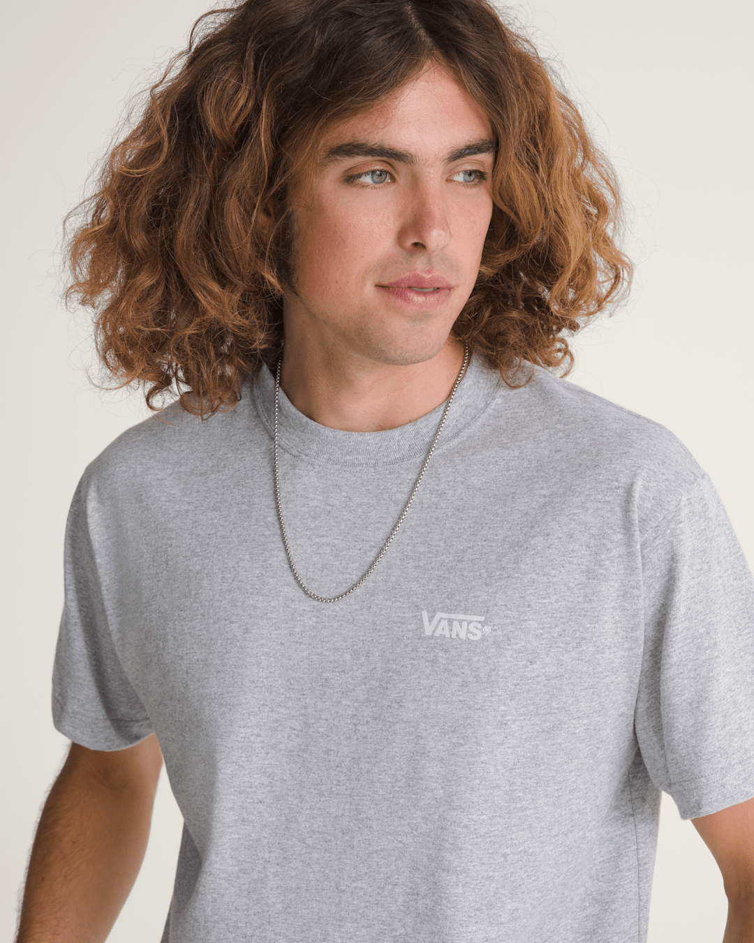 Vans New Left Chest T-Shirt in Athletic Heather Grey