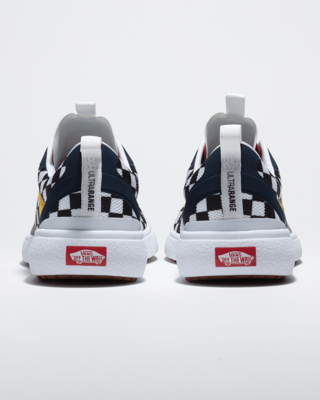 Vans Customs UltraRange EXO Checkerboard Shoe in Black / White