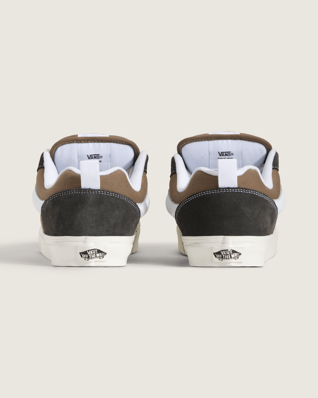 Vans Knu Skool Shoe in Light Brown / Dark Brown