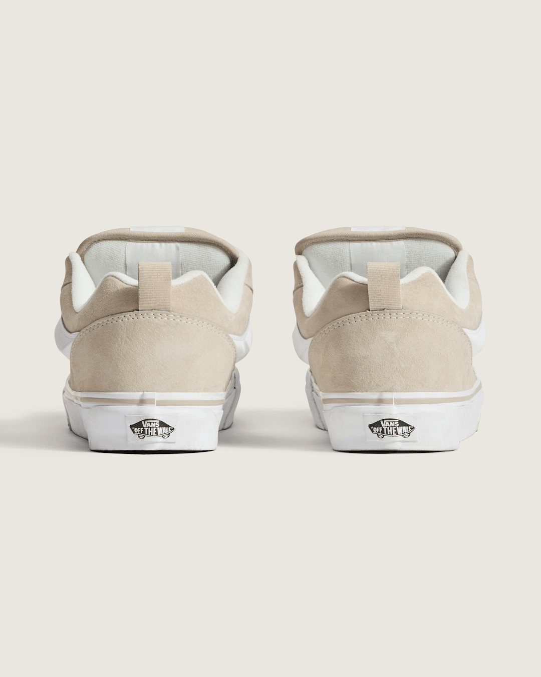 Vans Knu Skool Shoe in Neutral Beige