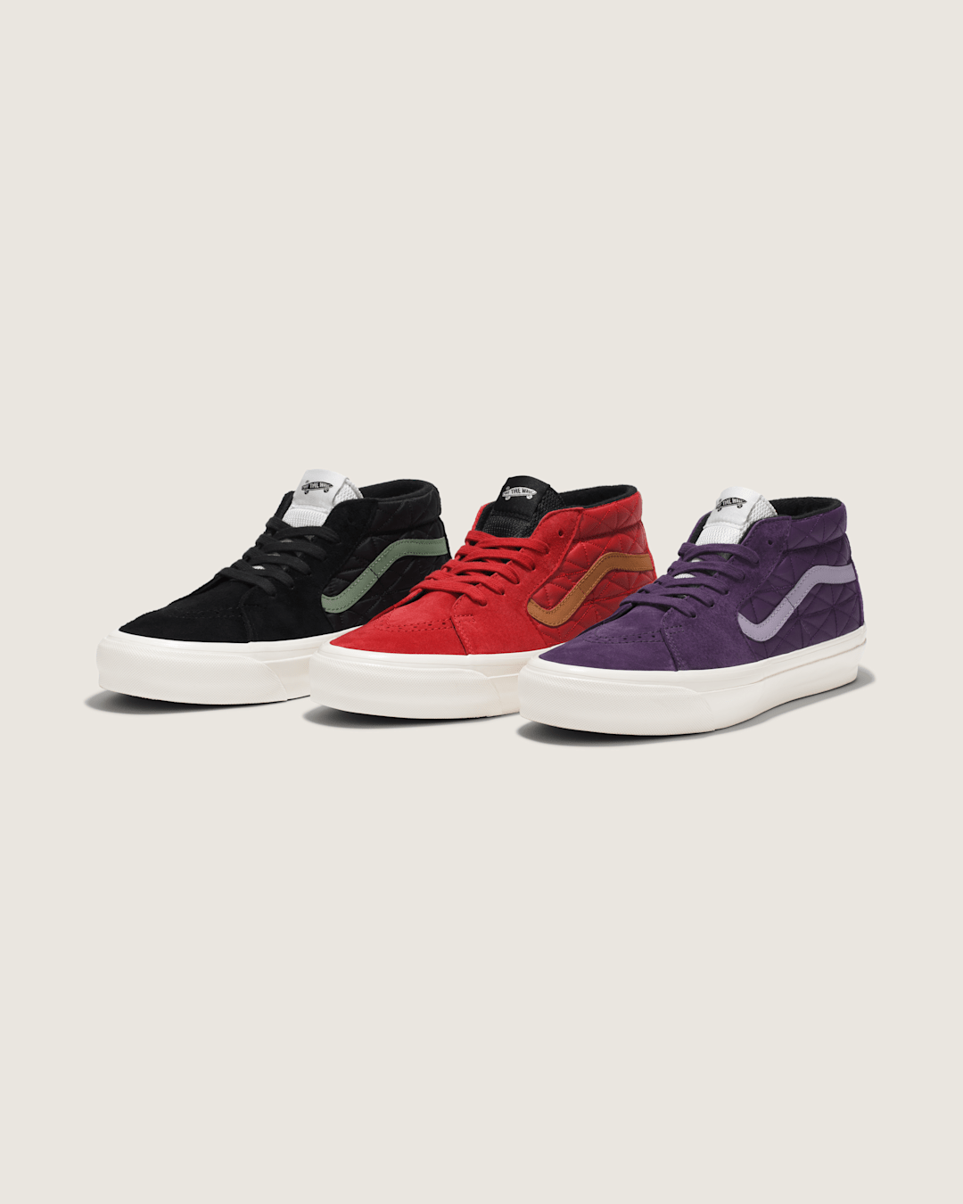 Vans Premium Sk8-Mid Shoe in Black / Green