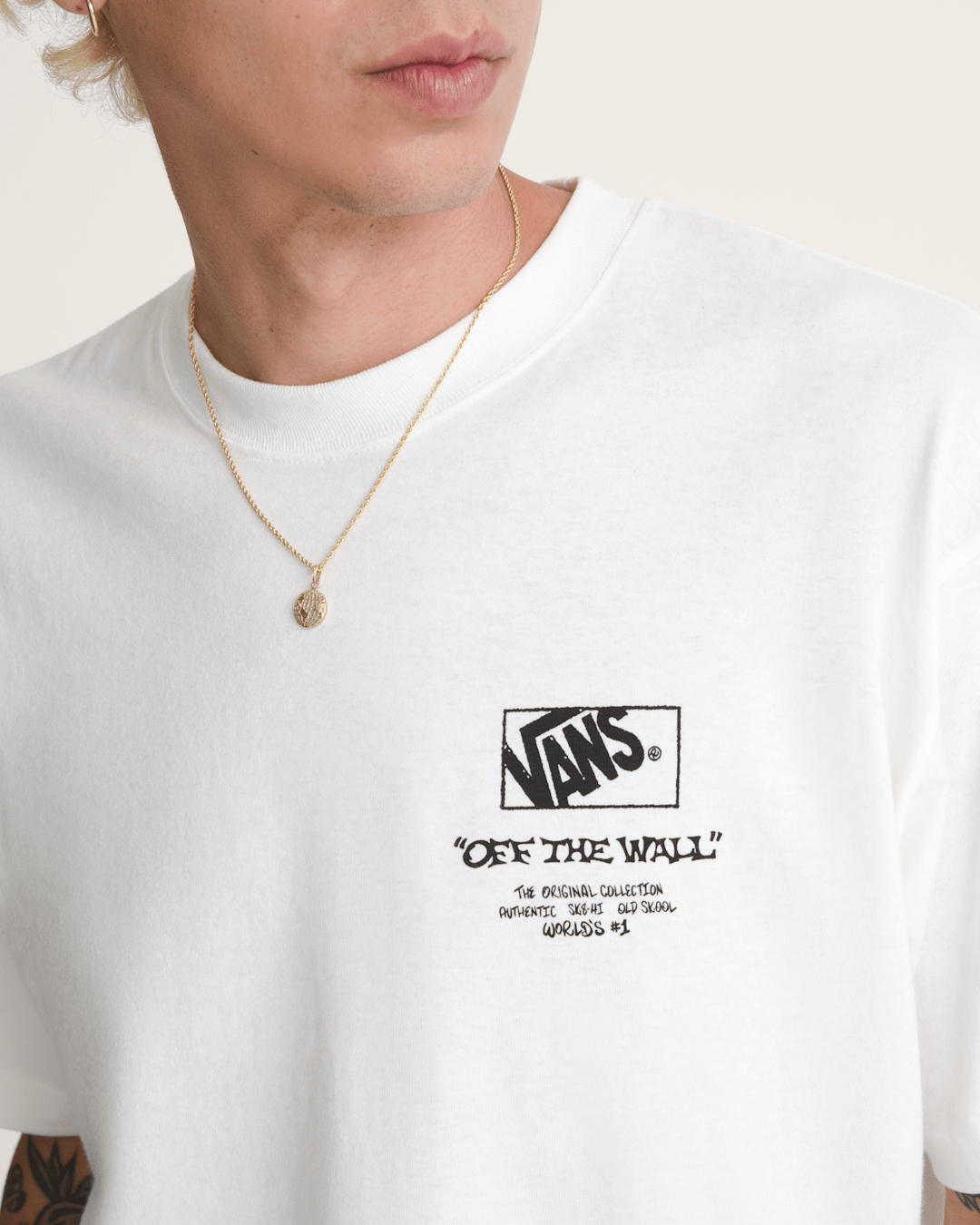 Vans Circle Bones T-Shirt in White