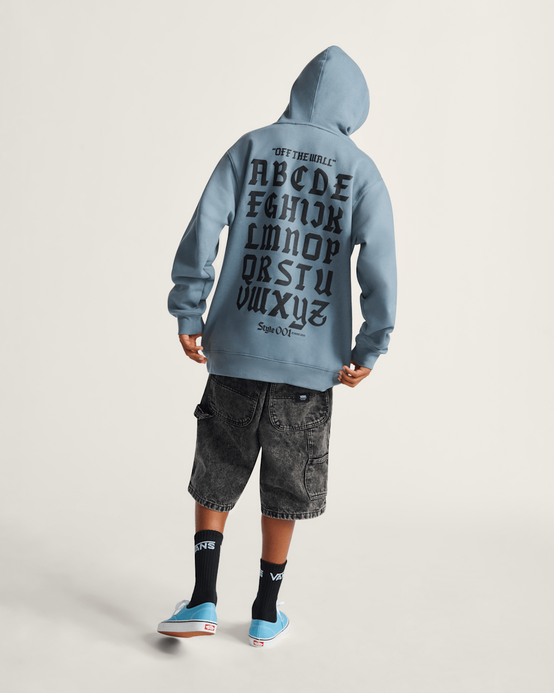 Vans Style 001 Pullover Hoodie in Stormy Weather Blue
