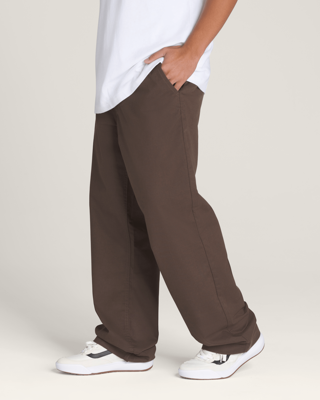 Vans Authentic Chino Loose Pants in Turkish Coffee Brown
