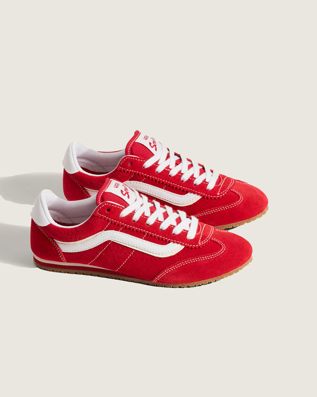 Vans Big Kids Super Lowpro Shoe in Racing Red
