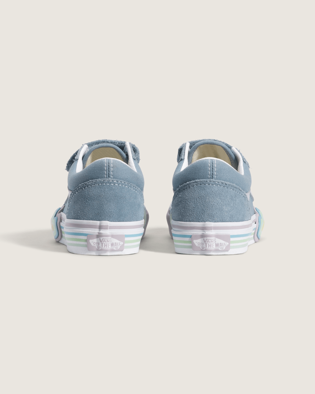Vans Little Kids Old Skool V Shoe in Citadel Blue