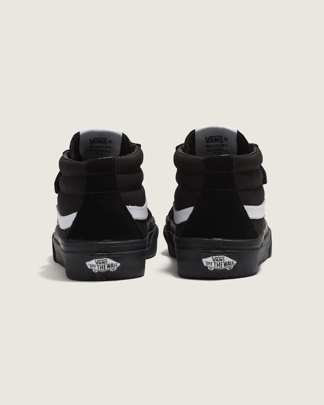 Vans Little Kids Sk8-Mid V Shoe in Blackout