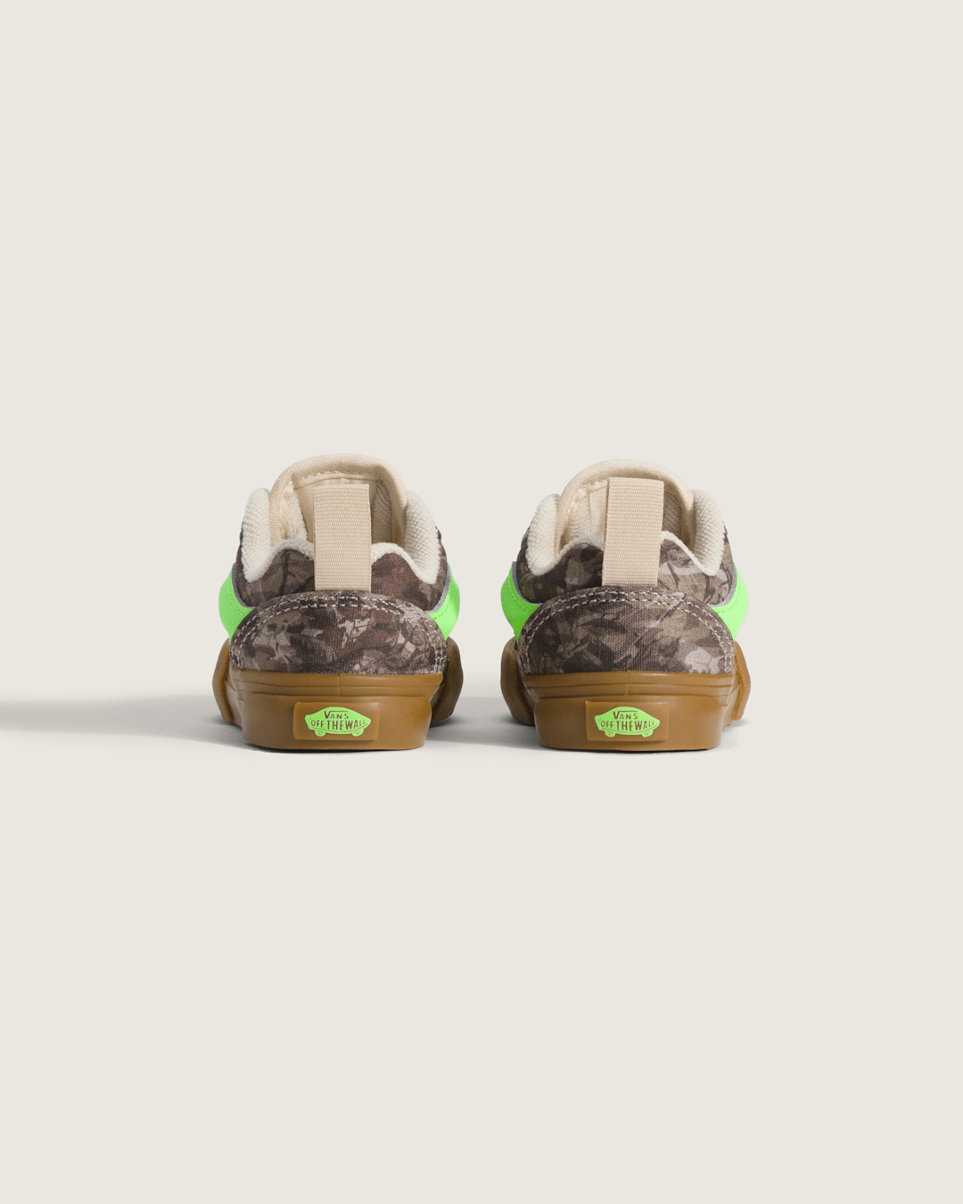 Vans Toddler Knu Skool Shoe in Camo Gecko Green