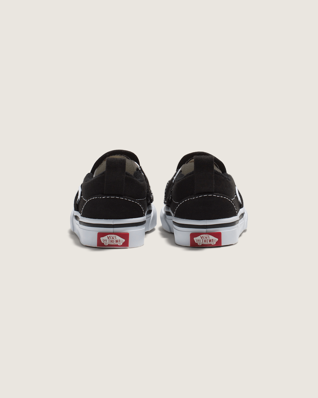 Vans Toddler Slip-On V Canvas Black/True White Shoes