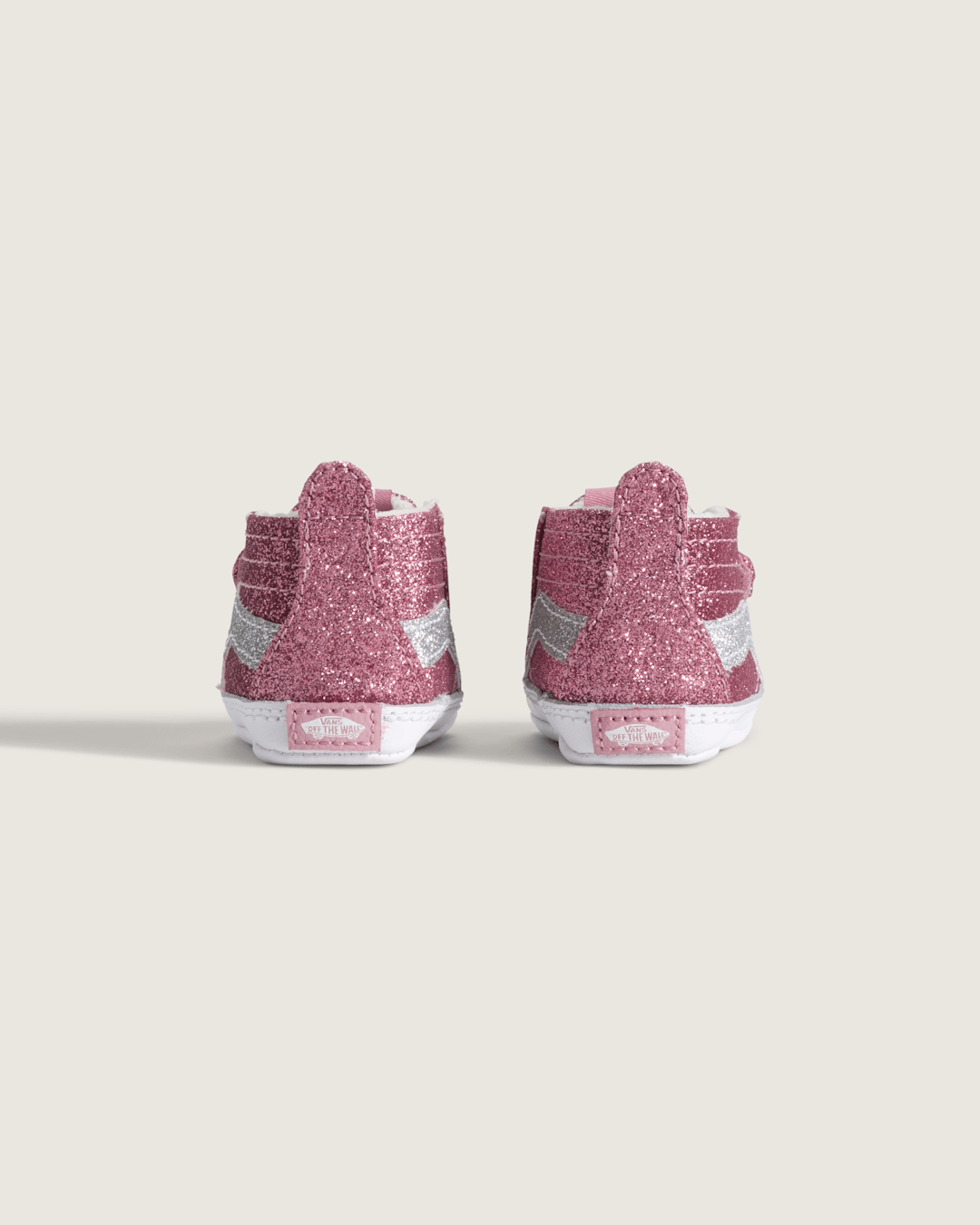 Vans Infant SK8-Hi Crib Shoe in Glitter Dawn Pink