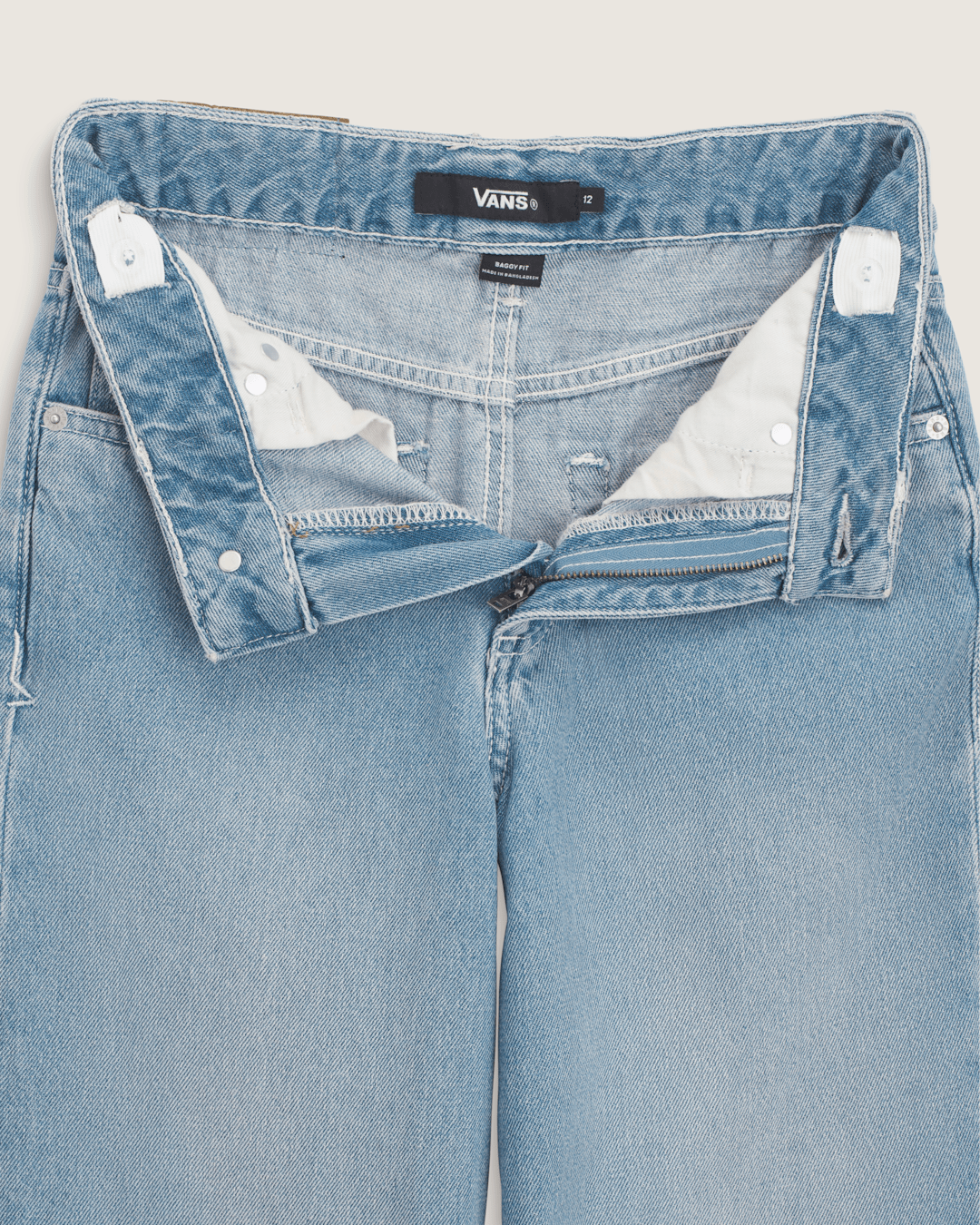 Vans Kids Sirelle Puddle Pants in Stonewash Blue