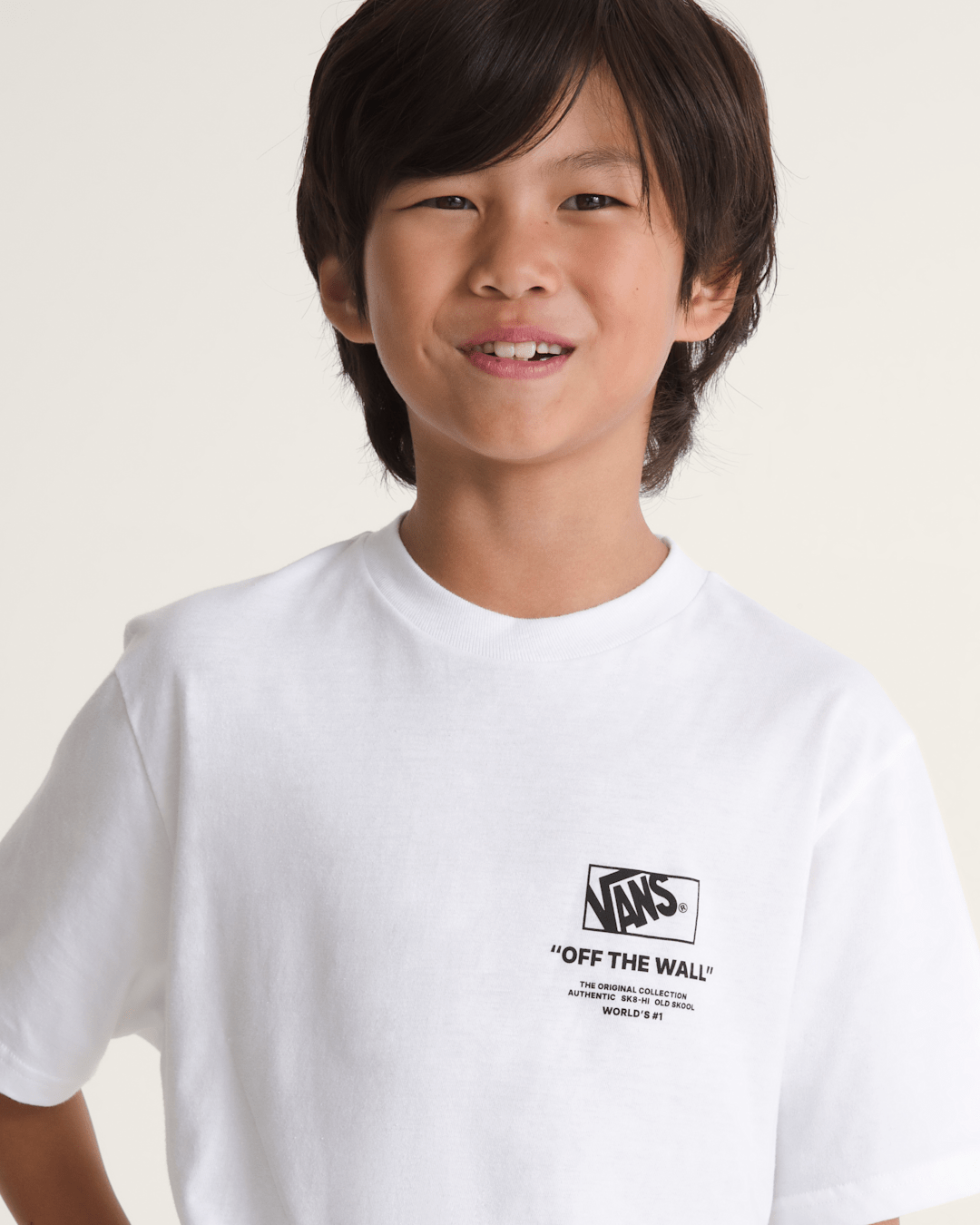 Vans Kids Stacked Hi T-Shirt in White