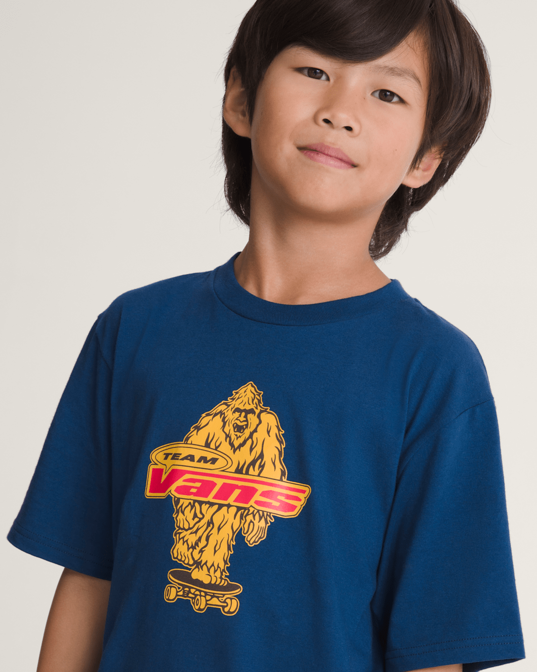 Vans Kids Big Push T-Shirt in Deep Indigo Blue