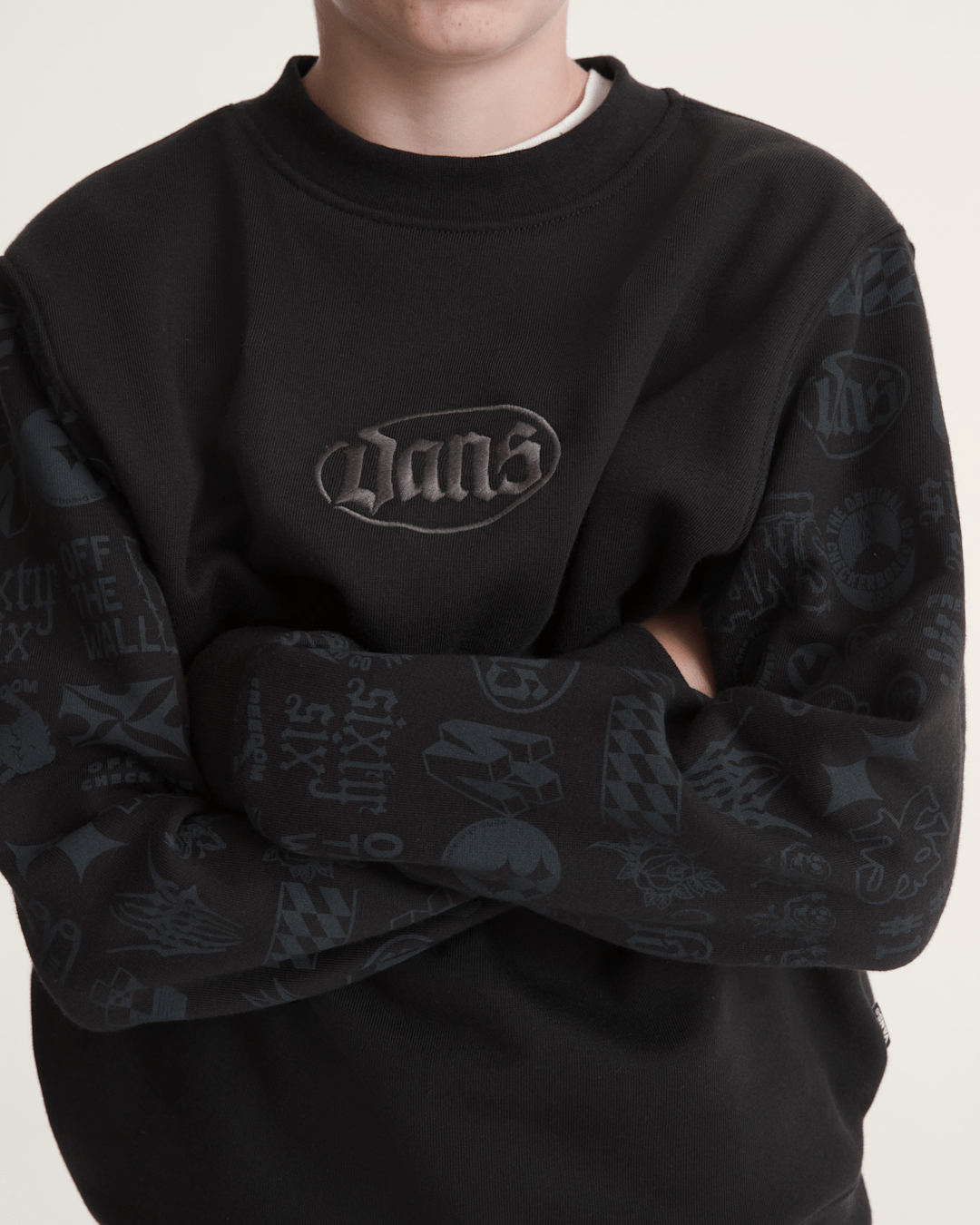 Vans Kids Mixed Lot Crew Sweatshirt in Black
