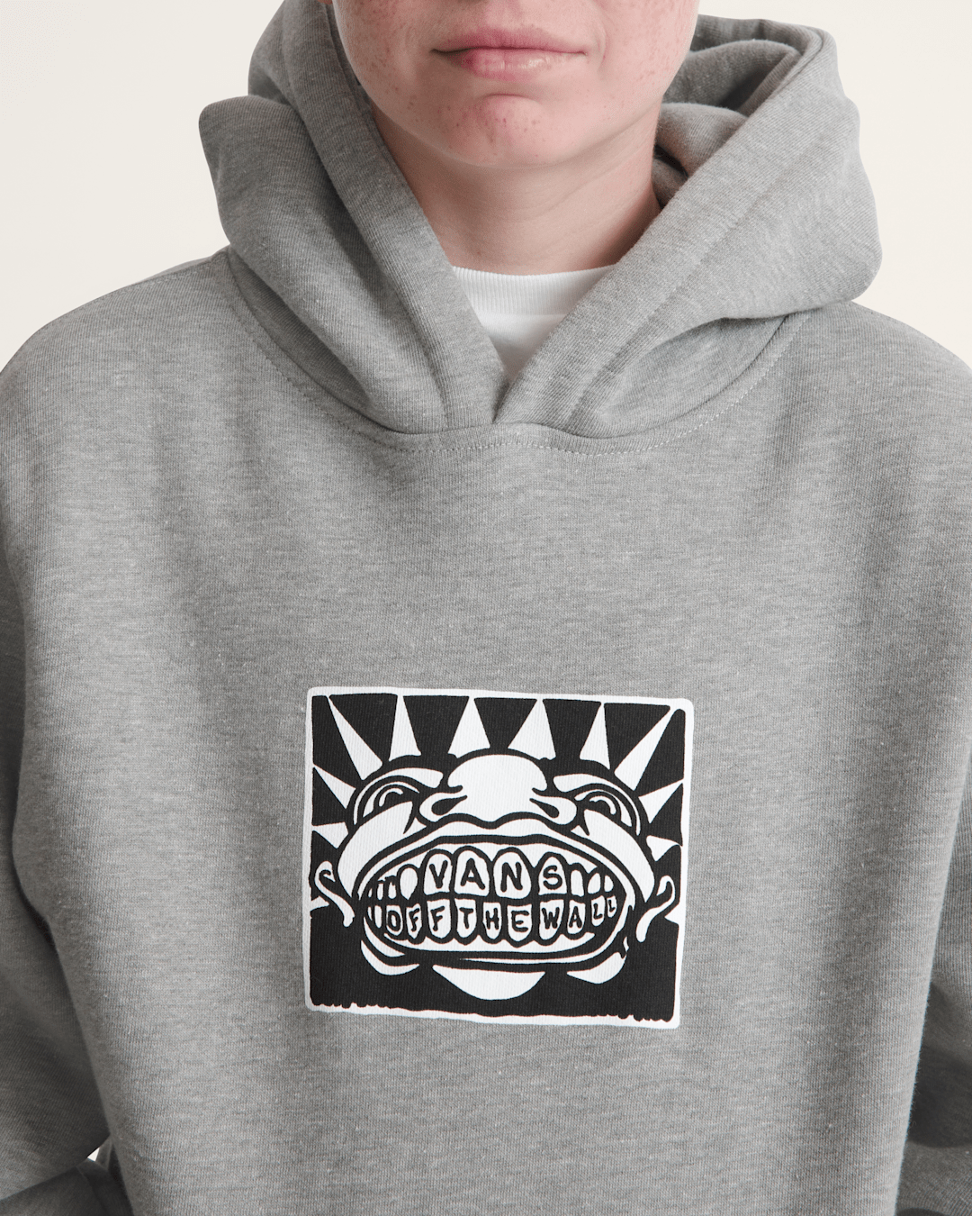 Vans Kids Vans Mouf Pullover Hoodie in Cement Heather Grey