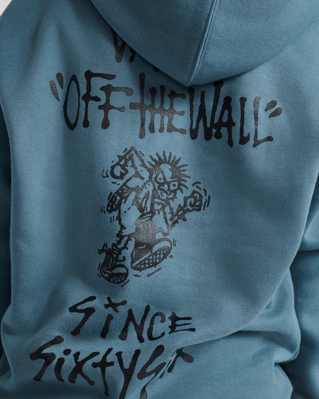 Vans Kids Let Loose Pullover Hoodie in Stormy Weather Black