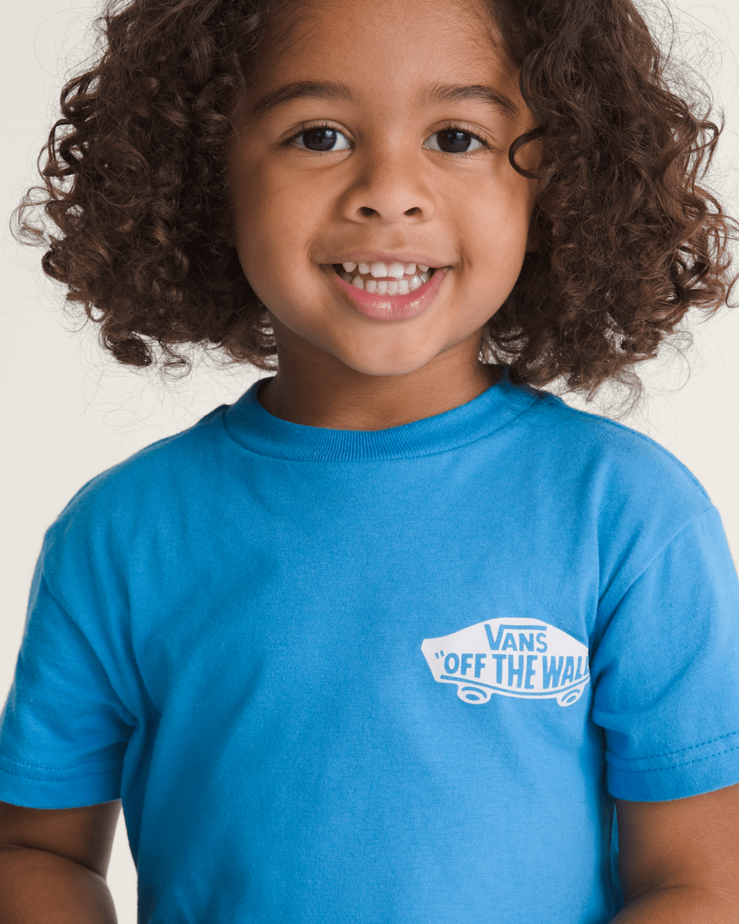Vans Little Kids Double Standard T-Shirt in Bright Azure Blue