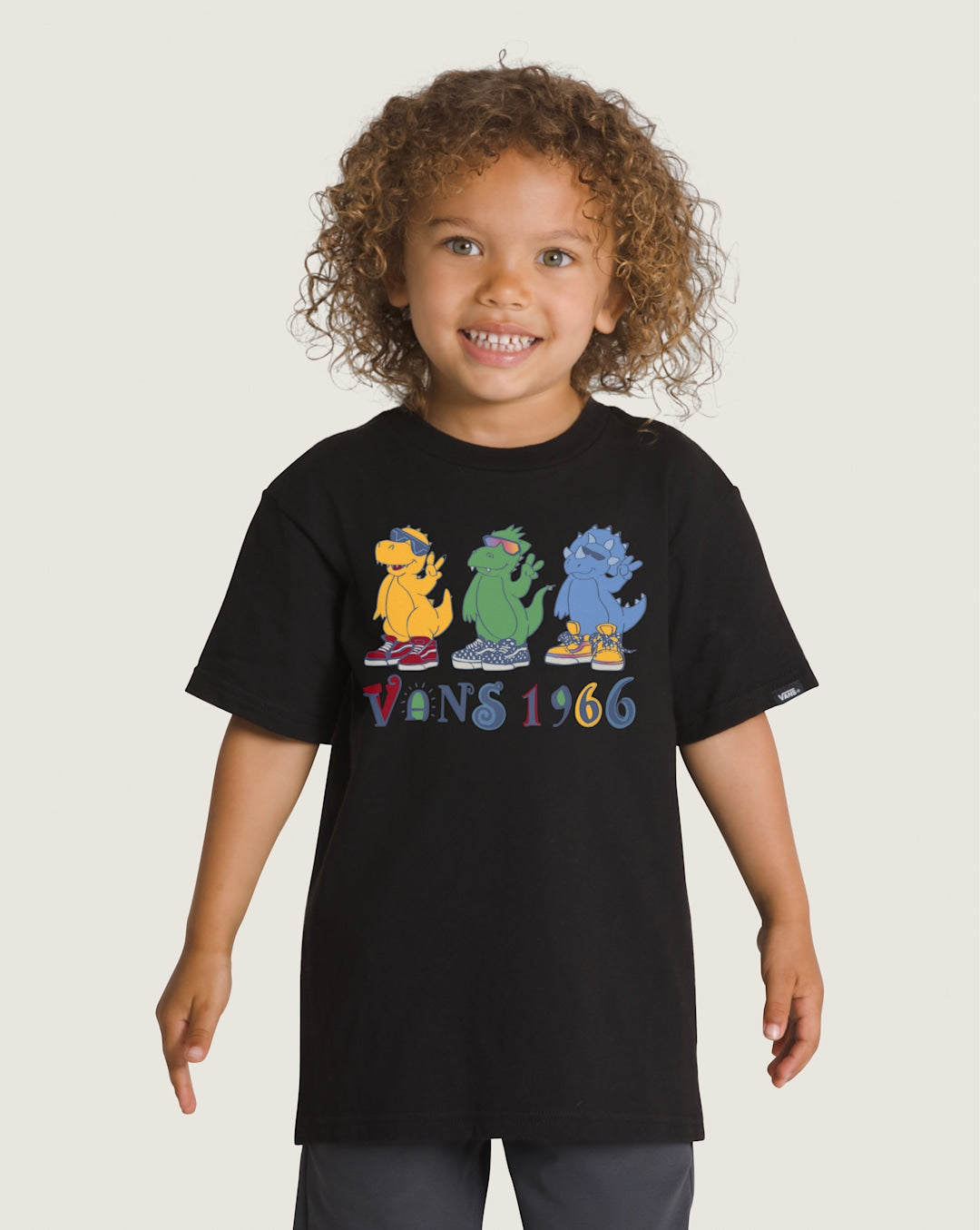 Vans Little Kids Dino Bros T-Shirt in Black
