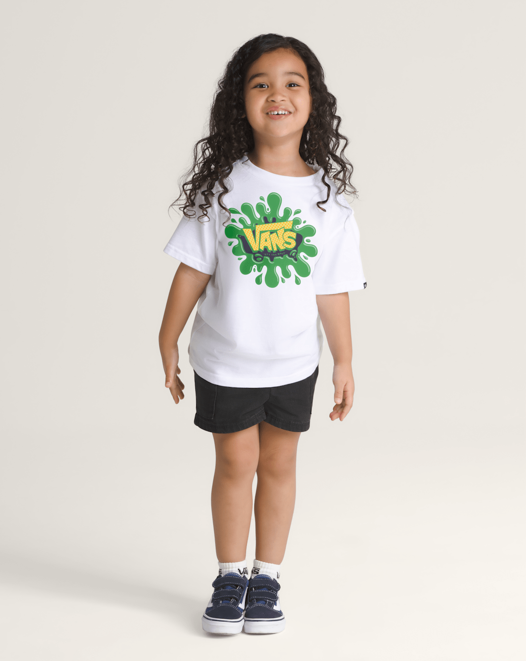 Vans Little Kids Splat T-Shirt in White