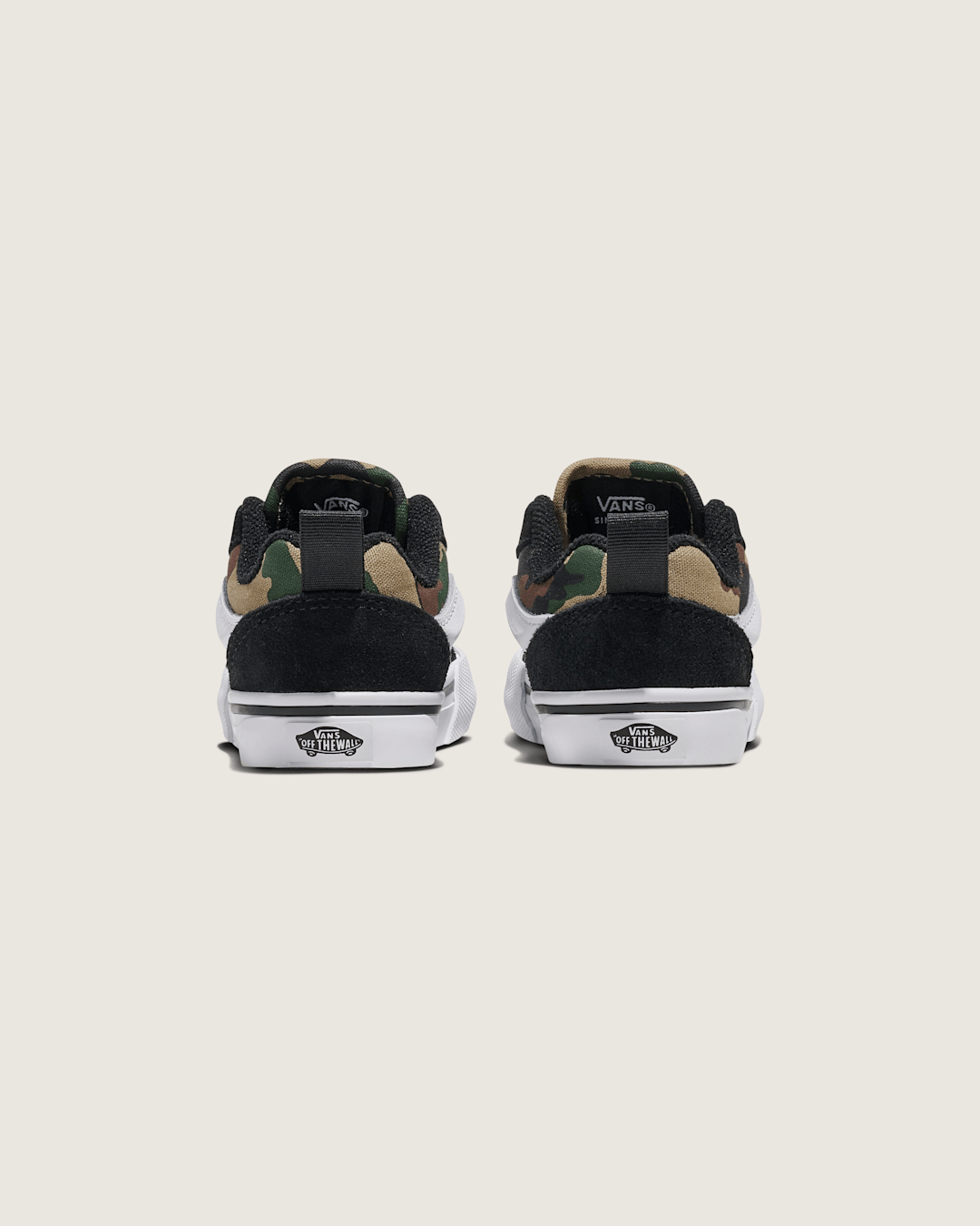 Vans Toddler Knu Skool Shoe in Camo Jungle Green