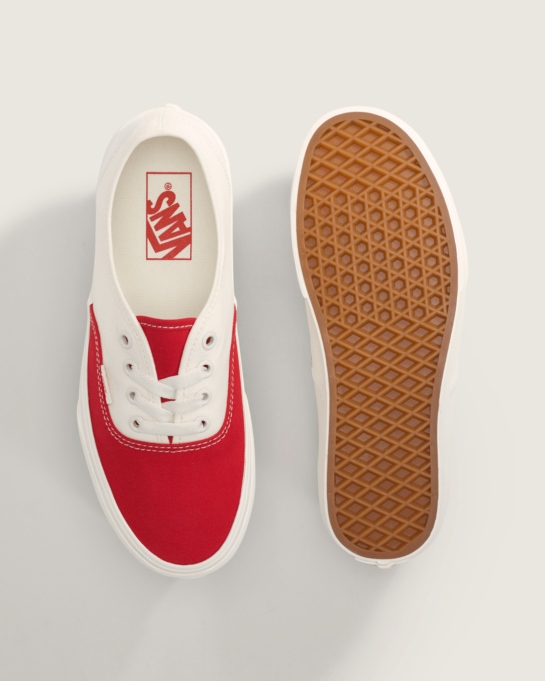 Vans Authentic Shoe in Racing Red
