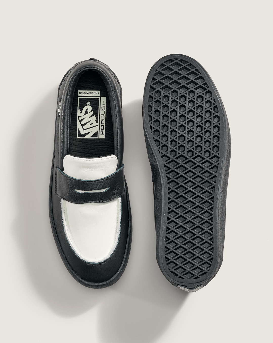 Vans Skate Loafer Shoe in Black / White